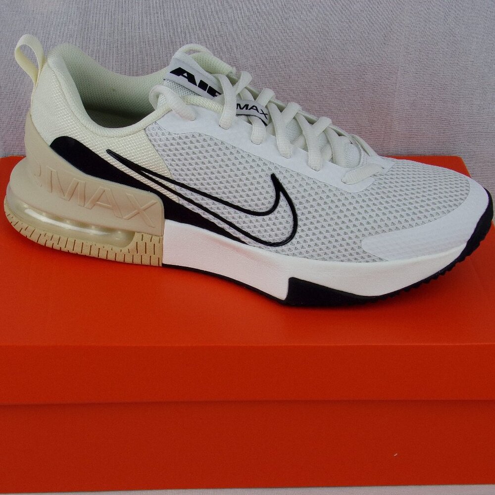Nike Air Max Alpha Trainer 6 Shoes Size 10 White Beige FQ1833-100 Workout Mesh